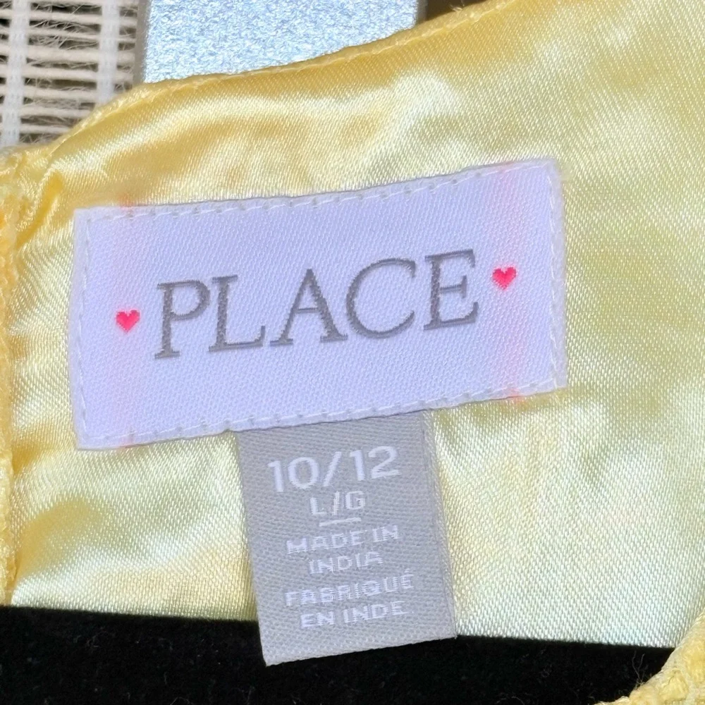 NWT The Children's Place Yellow Flutter Sleeve A-line Dress